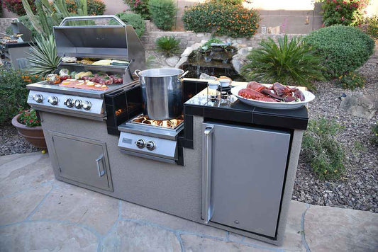 Patio Elegance KoKoMo 7'6" Outdoor Kitchen BBQ Island