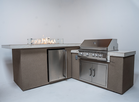 Patio Elegance KoKoMo Outdoor Kitchen Island with Fire Feature