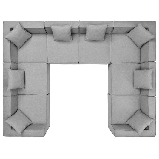 Patio Elegance Saybrook 8-Piece Outdoor Upholstered Sectional