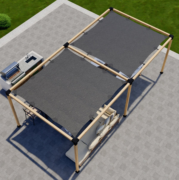 DIY Freestanding Pergola Hardware Kit with Shade Canopies (Wood Not Included) | Zen Pergolas
