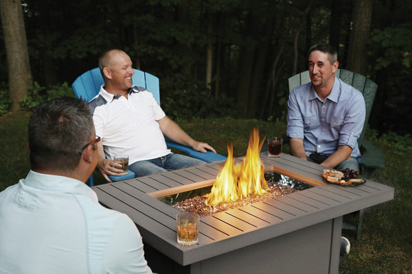 Hamptons Rectangle Fire Table | Patio Elegance
