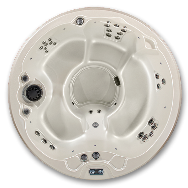Northstar Round Hot Tub - 7' Outdoor Spa for 5 Adults | Patio Elegance