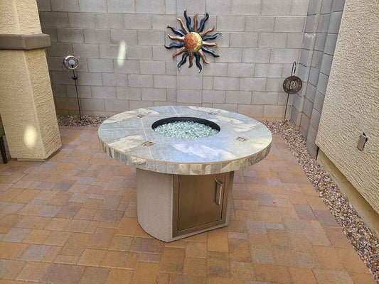 Patio Elegance Bahama 35,000 BTU Round Fire Table