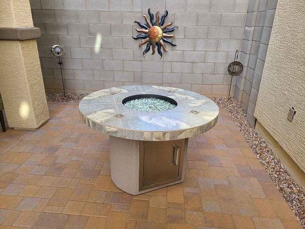 Patio Elegance Bahama 35,000 BTU Round Fire Table