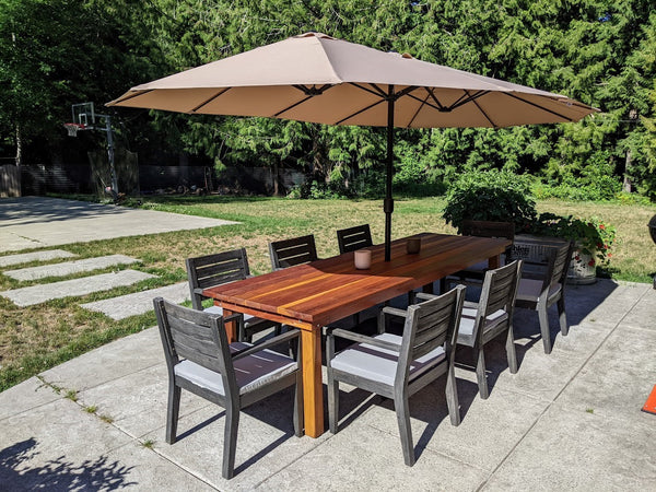 Farmhouse Redwood Dining Table | Best Redwood